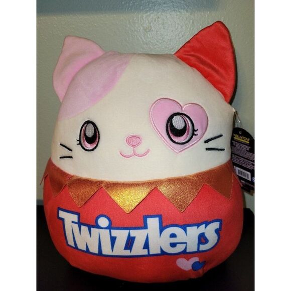 Squishmallow 2022 Twizzlers Scented Valentines Day Karina The Cat 12" Brand New - Picture 2 of 9